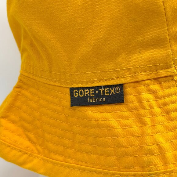 Vintage University Michigan Gore-tex Bucket Hat Yellow Small UM USA EUC - Picture 4 of 10